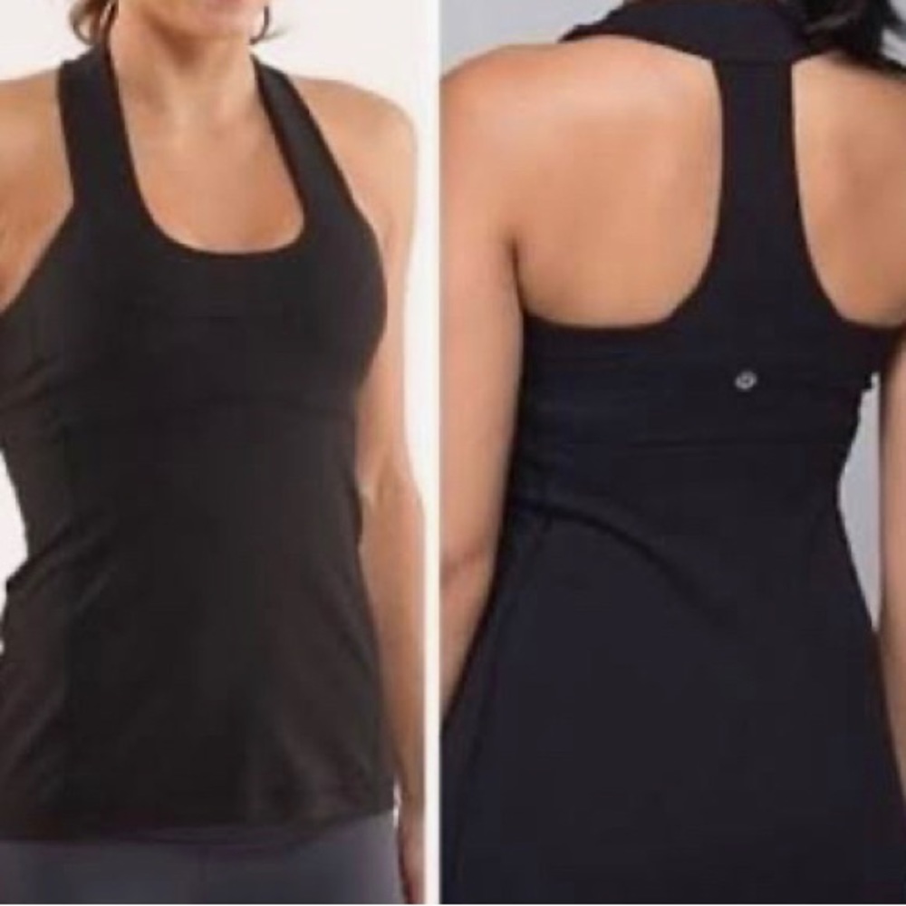 Lululemon Scoop Neck Mesh T-Back Workout Tank size 6